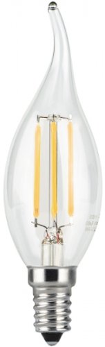 Лампа светодиодная филамент General Свеча на ветру CWS-7 E14 220В 7Вт 4500К картинка 